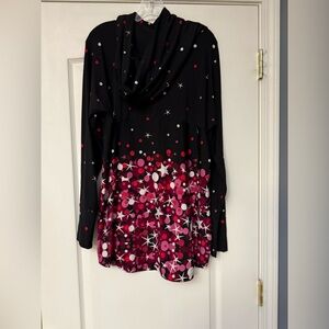 Lularoe Black and Pink Starry Hoodie